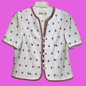 Vintage 60's Union made knit button up blazer shirt